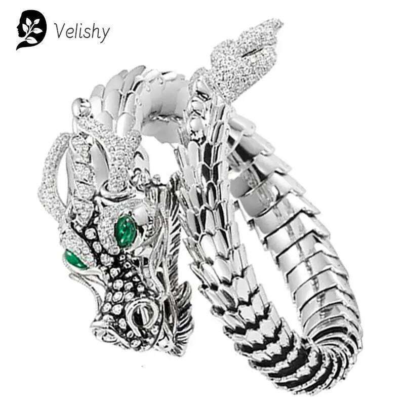 Unique Men's Chinese Dragon Ring Cool Cycling Men and Women's Rings Size Adjust H260312