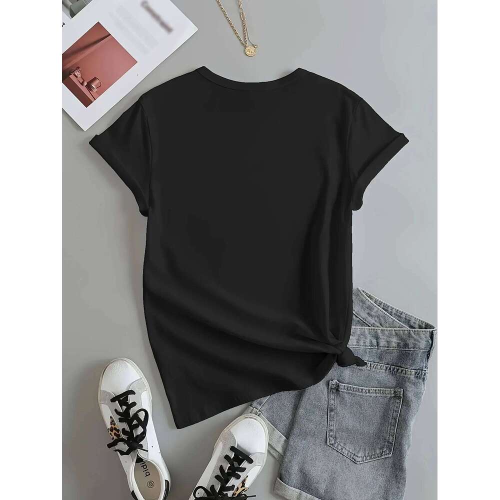 60 & Fabulous Graphic Tee Women's Casual Short Sleeve T-Shirt with Rhinestone High Heel Butterfly Design Printed Ladies TShirts Z260312