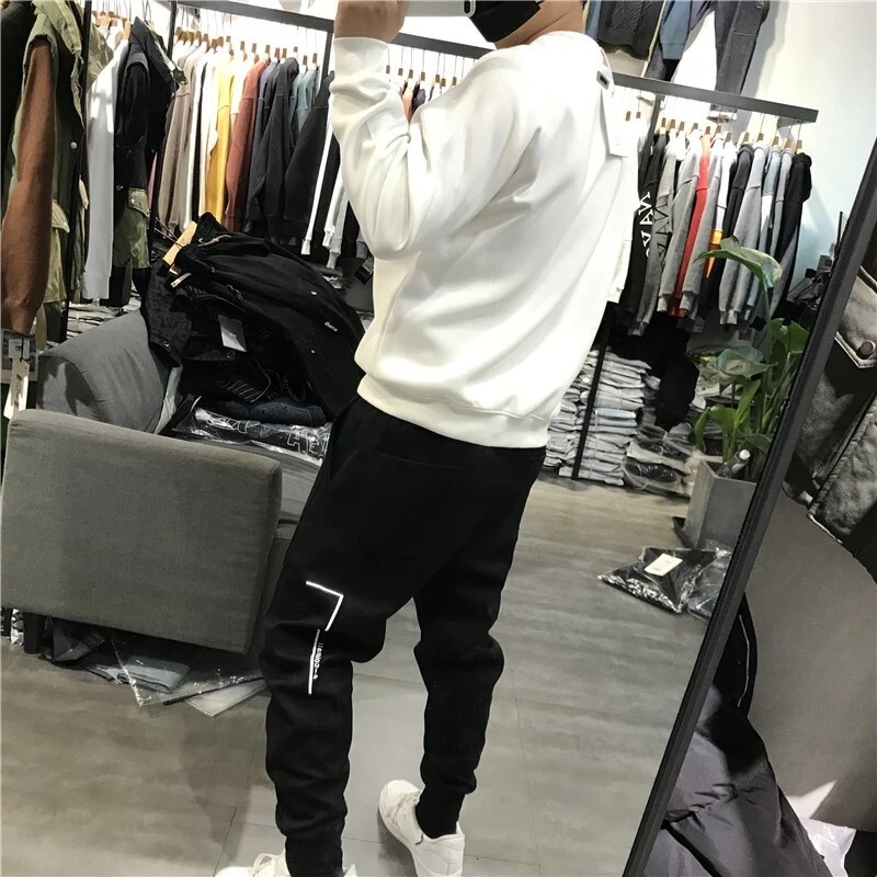 Autumn Nd Winter Men's Populr Simple Letter Print Swetshirt Trendy Designer Hoodie Brnd Round Neck Loose Fit Verstile Csul Fleece-lined Bse Shirt
