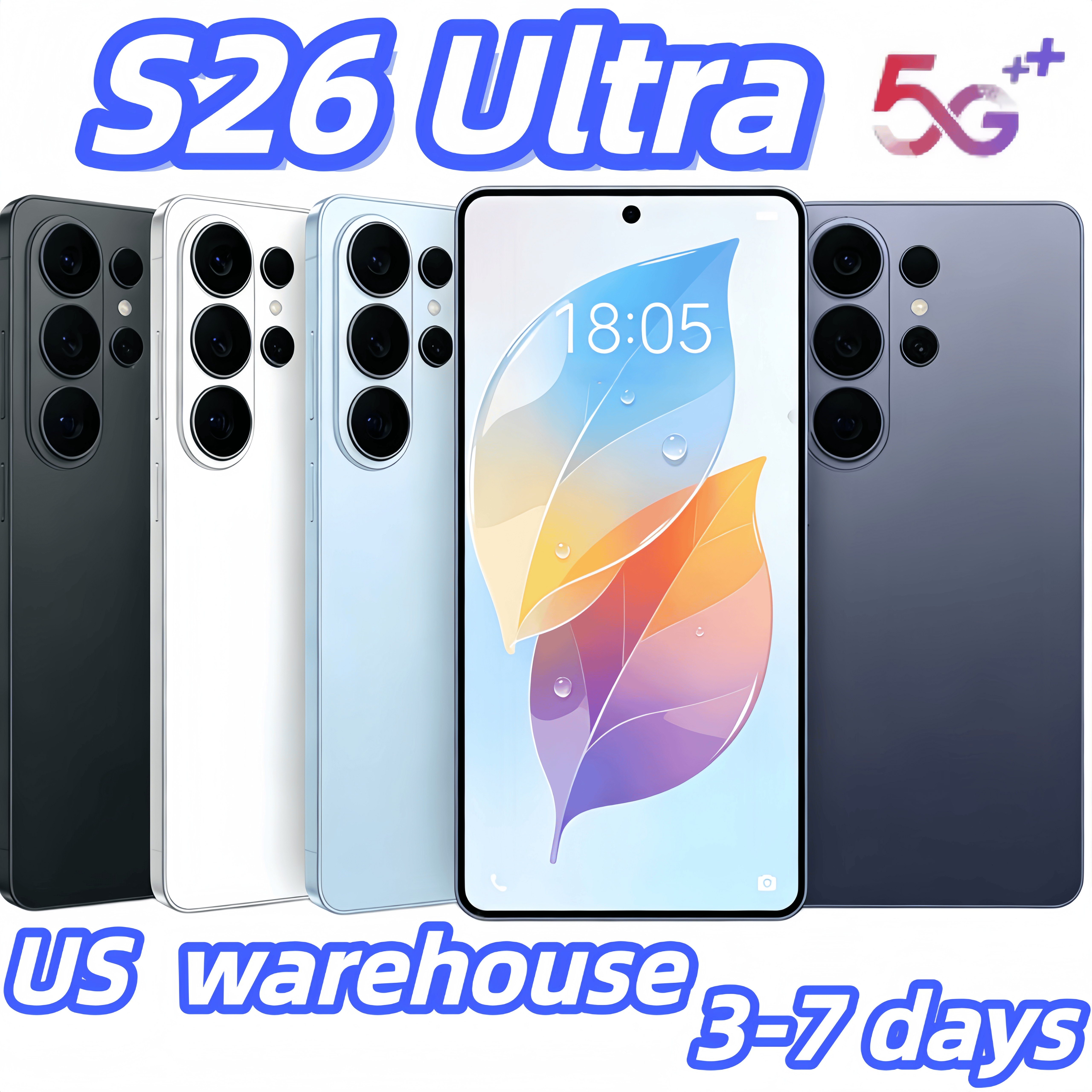 S26 Ultra S25 Ultra 5G phone 6.9Inch Unlocked cell phone 16GB+1TB Original Smartphone Octa Core Punch-hole Full touch screen Face ID phone Camera GPS HD Display Phones US