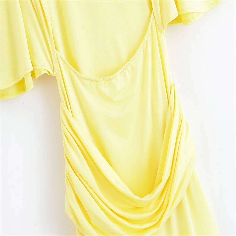 Autumn new women's temperament high neck backless layered decorative pleated long dress C260311