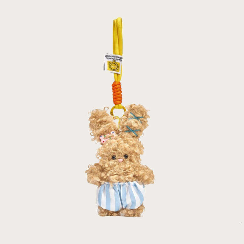 Cute Doll Niche Baby Rabbit Keychain Backpack School Bag Pendant Plush High-End Feel
