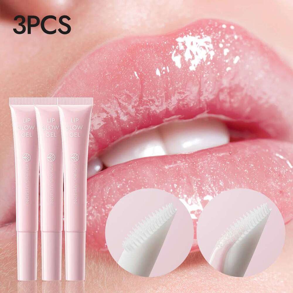 YOUNG VISION LIP GLOW GEL Pink Moisturizing Lip Mask Anti-Chapping Glossy Long-Lasting W260311