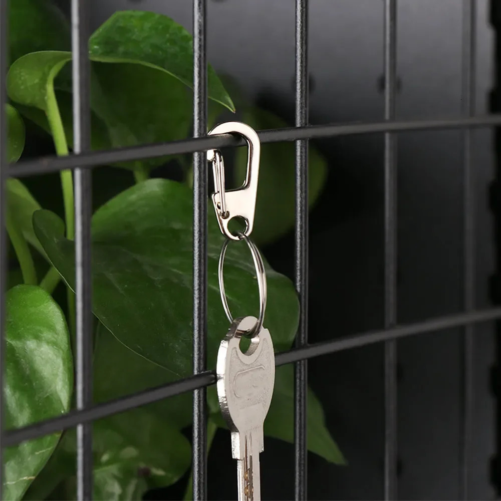 410Pcs Carabiner DRing Key Chain Spring Clips Mini Aluminium Alloy Hang Buckle Survival EDC Gear Outdoor Camping Keyring Tool 260228