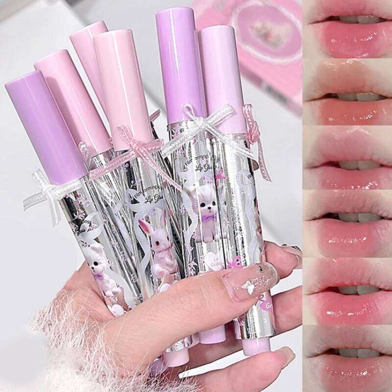 Gege Bear Long-Lasting Water-Gloss Lip Tint Set - No Transfer, Hydrating Formula for Natural Look and All-Day Wear W260311