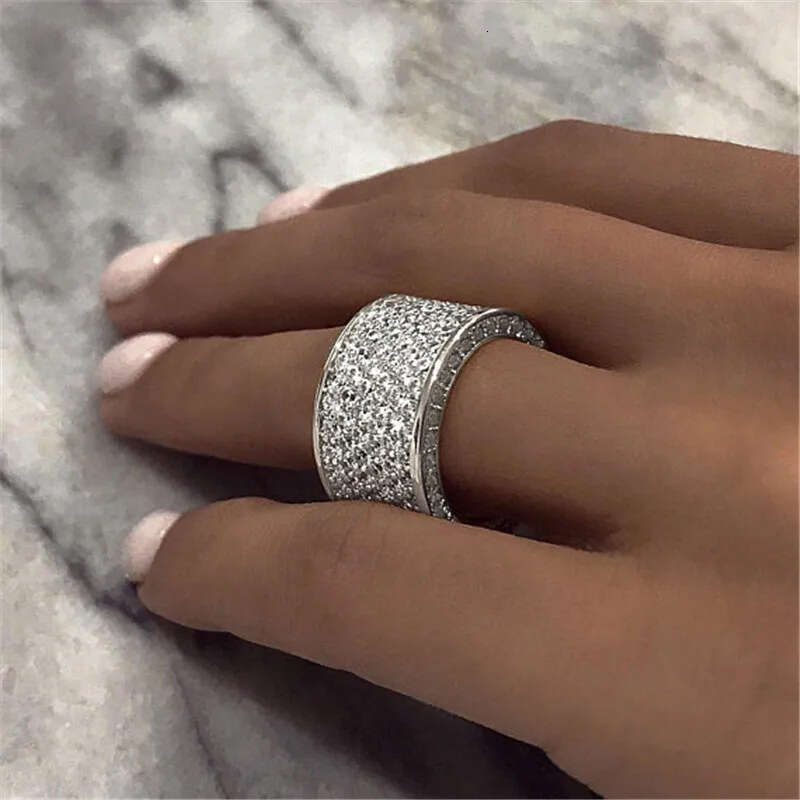 Designer Luxury Rings Jewelry for Women and Men Rings Gold Diamond Copper Inlaid Zircon Multi-layer Simple Fashion Festival Vacation Gifts