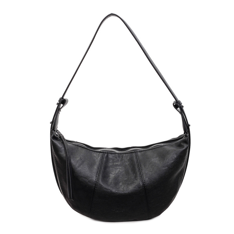 Large capacity women's luxury handbag, new casual crossbody bag, fashionable texture, niche commuting leisure dumpling bag, designer bag