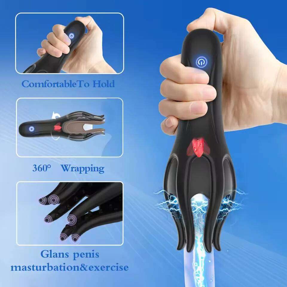 Penis Trainer Vibrator Male Portable Glans Oral Stimulator Tongue Licking Massager Delay Ejaculation Masturbator Sex Toy for Men Z260312