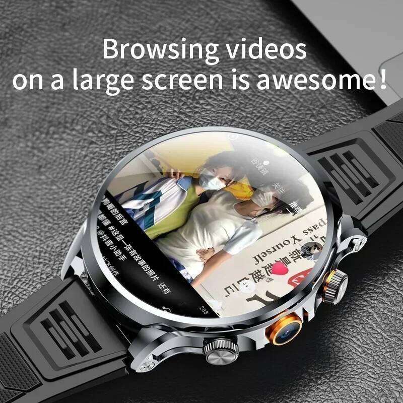 H18 Smartwatch: 1.95" HD Curved Screen, 4G LTE WIFI GPS, NFC, SIM Card Support, Side Camera, Android OS