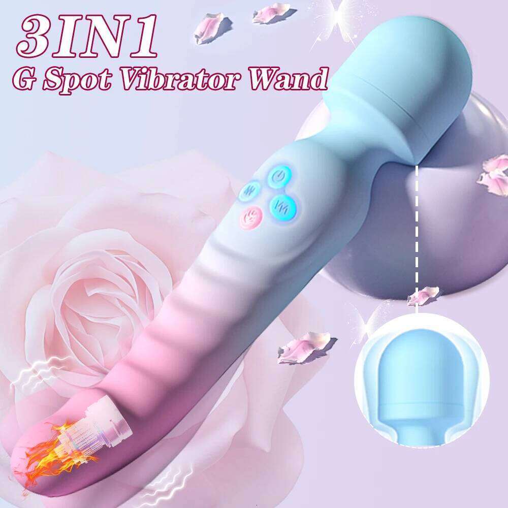360 Rotation AV Vibrator G Spot Magic Wand Clitoris Stimulator Powerful Vibration Dildos Massager Adult Sex Toys for Woman 18+ Z260311