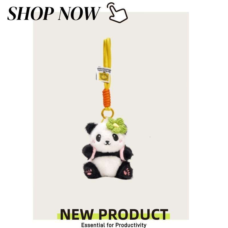 Chengdu Backpack Panda School Bag Gift Toy Car Keychain Plush Pendant for Female Students