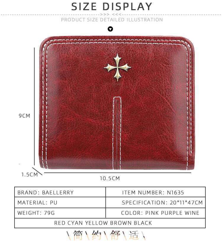 New Mini Slim Women Fashion Small Wallets Zipper PU Leather Quality Female Purse Card Holder Wallet