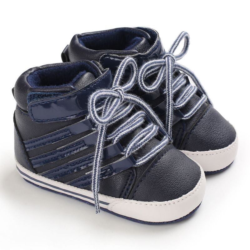 Newborn Baby Shoes Boy Girl Classical Sport Soft Sole Leather Multi-Color First Walker Walkfashion Casual Infant Sneakers Shoes 0-18M Months W0445