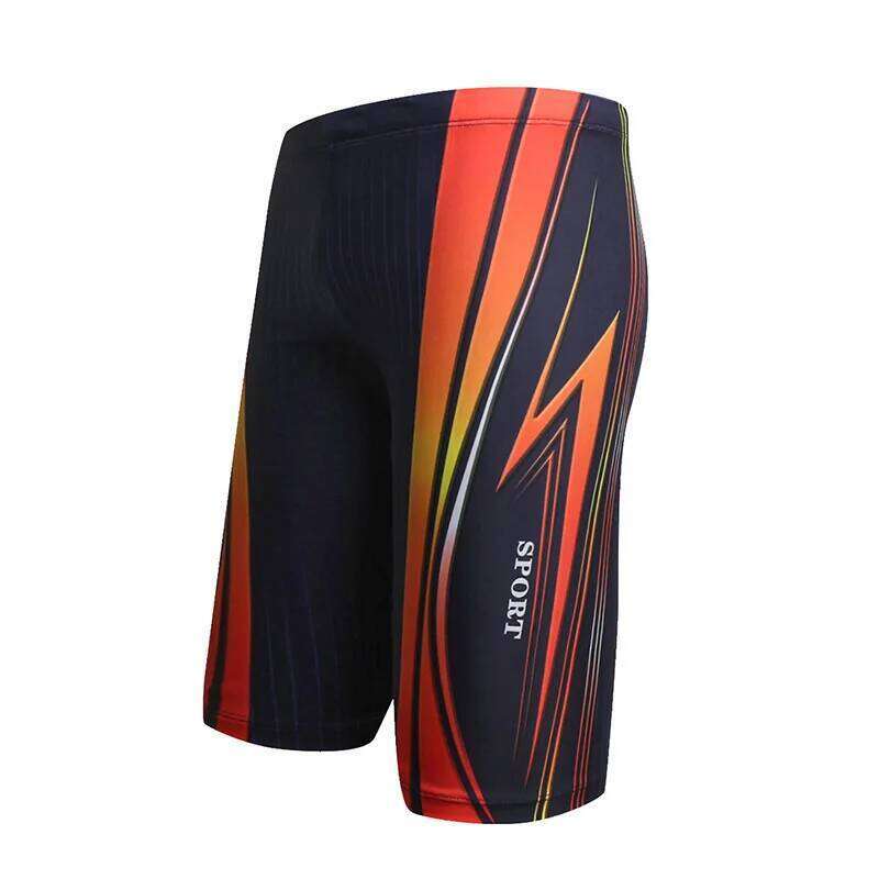 Boys Swim Trunks Waterproof Quick Dry Bathing Suit Man Diving Long Swimsuit Boxer Briefs Gay Beach Shorts Wear Z260312