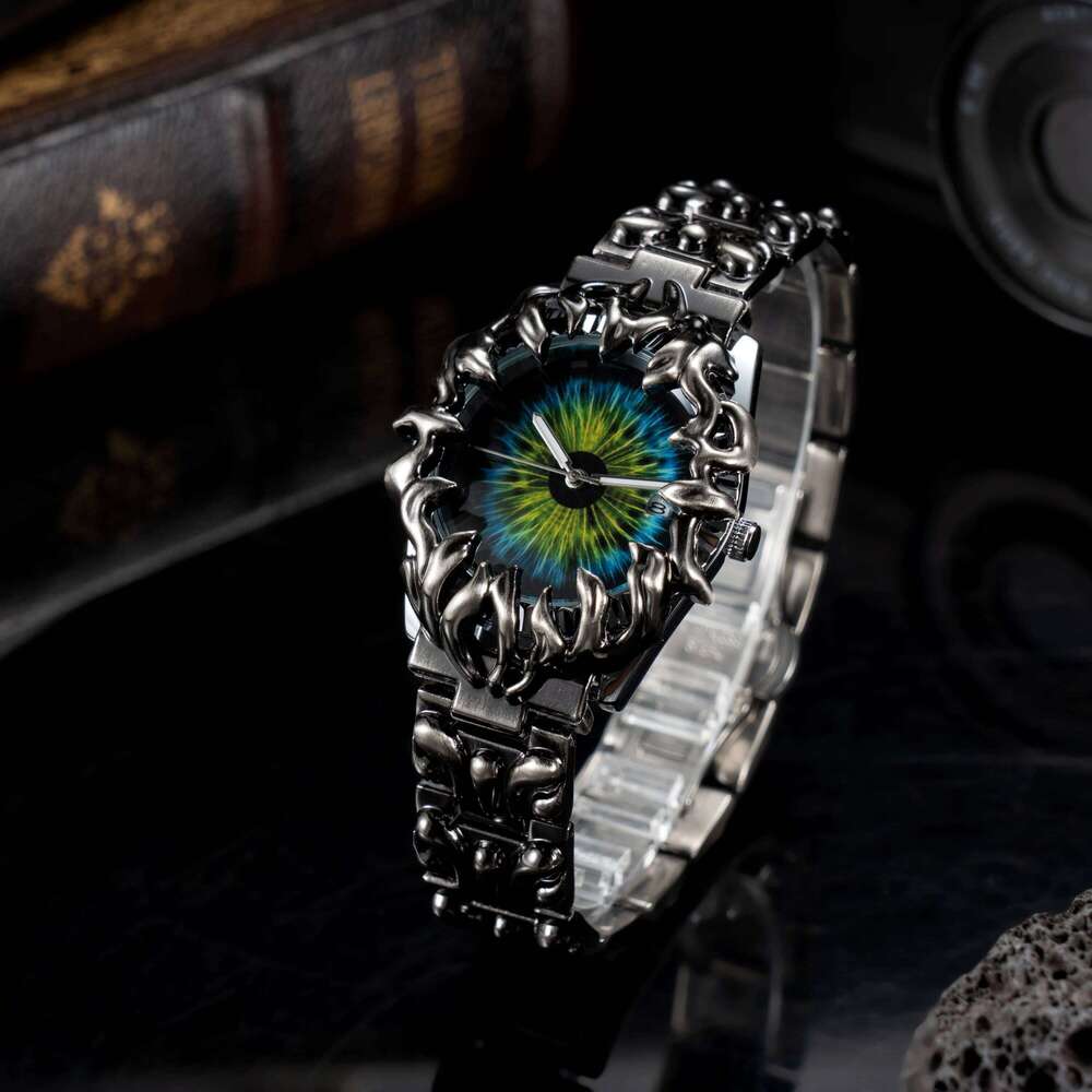 Luxury y2k Fashion Spiked Alabaster Cool Street Style Demon Claw Shape Dial Unique Design Men Quartz Watch reloj hombre