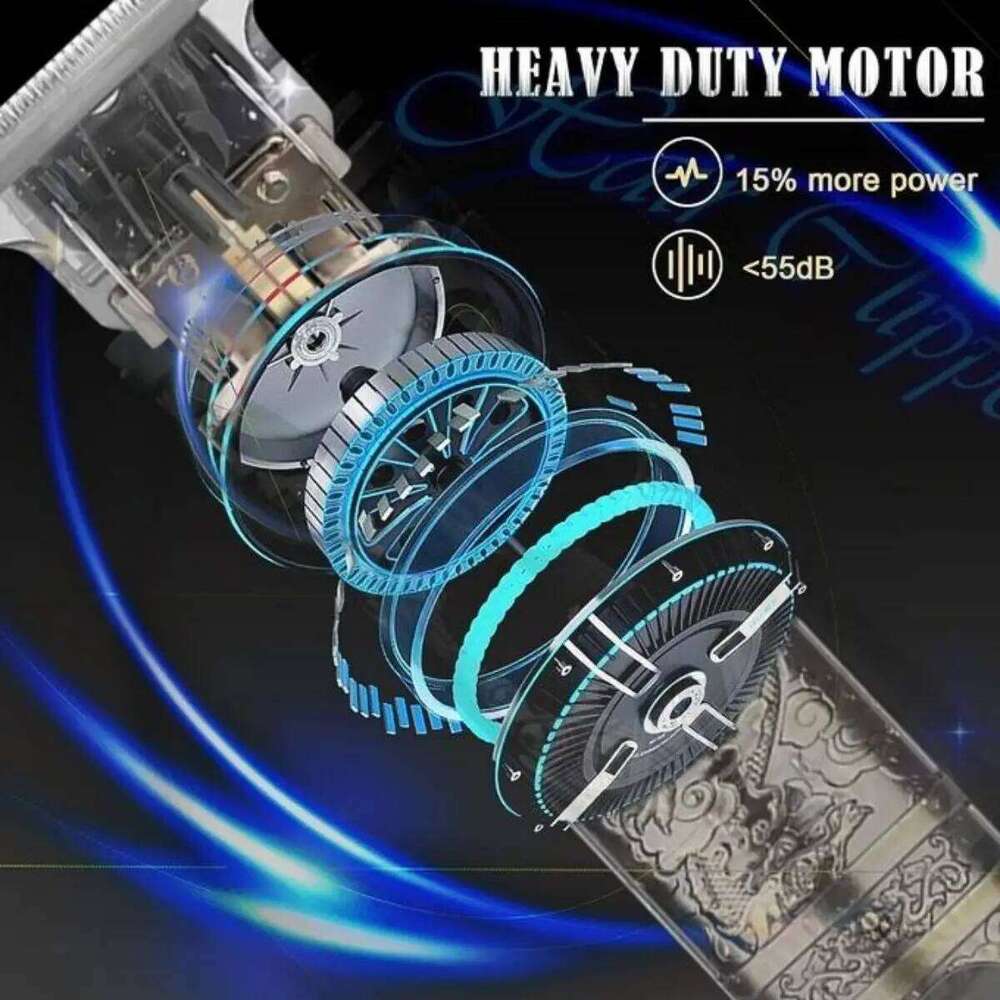 LCD Electric Clipper for Men Oil Shaving Head Pusher Sculpture Shaver Rechargeable Hair Trimmer Hairdressing Set Gifts C260312