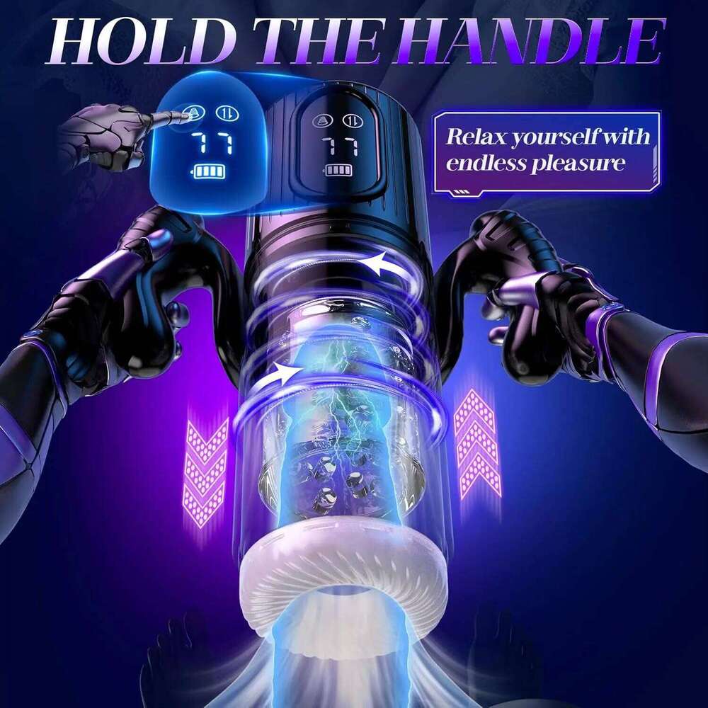 High Speed Automatic Thrusting Piston Stroker Masturbator Telescopic Vagina Blowjob Masturbation Machine Sex Toys for Men 18 Z260312