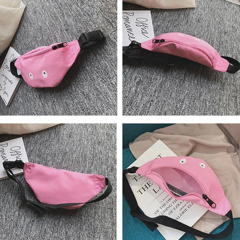 Kids Waist Pack Cute Eyes Chest Bag Boy Girl Adjustable Fanny Belt Bags 260311
