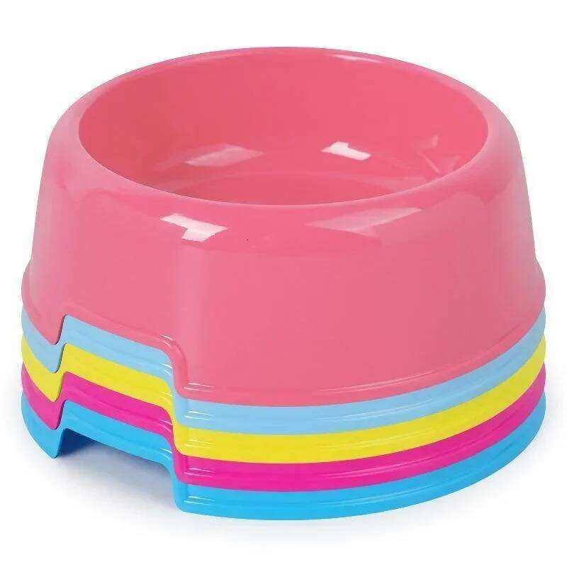 Bowls Dog Cat Plastic Food Feeding Water Dish Bowl Feeder Pet Supplies accesorios para perros 26Y0312