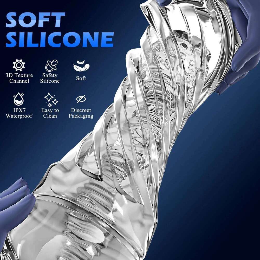 Male Masturbator Pussy Sex Toy 3D Soft Transparent Vagina Endurance Exercise Adult supplies Vacuum Pocket Cup for Men Z260312