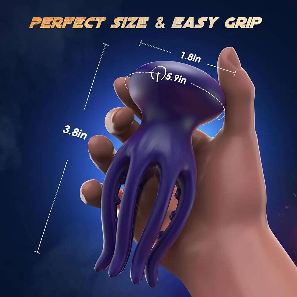 Male Masturbator Vibrator Penis Glan Testicle Massage Trainer Delay Ejaculation Silicone Sex Toys Adult Goods for Men Z260312
