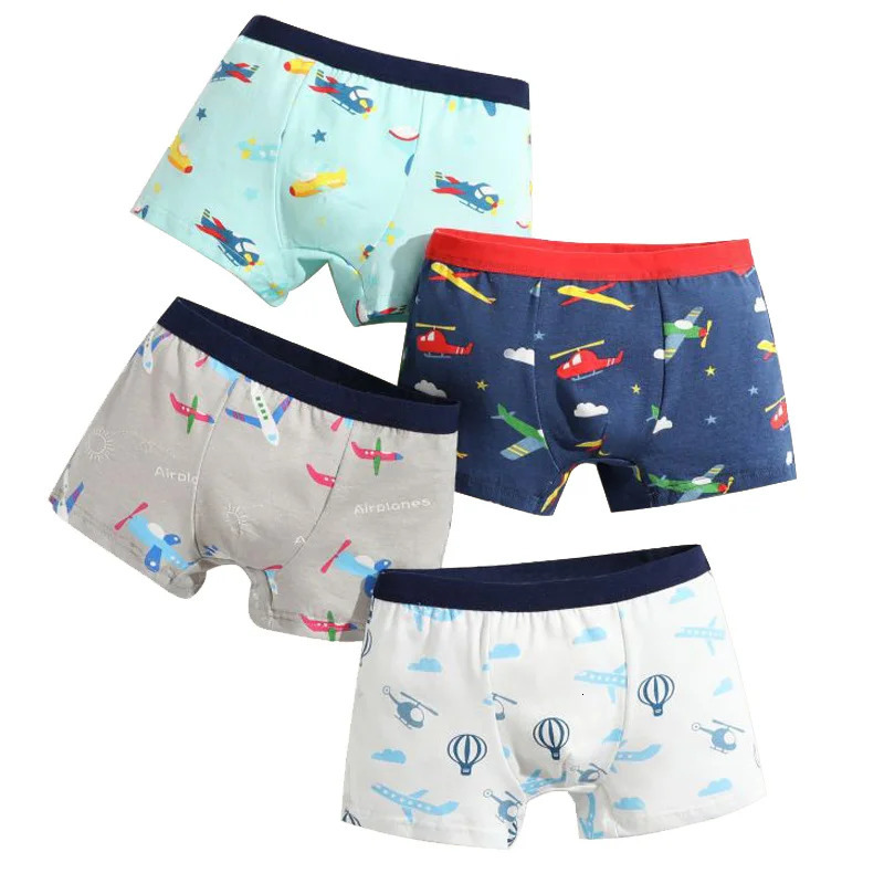 4812 Pcs Boys Boxer sets Briefs Kids Cotton Underwear Baby Underpants Teenager Cartoon Dinosaur Print Soft Children Panties 260311