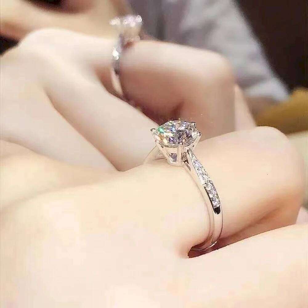 1 Ct. Copper Plated Platinum Five Layer Coating Couple Rings Men Women Ring Color Preservation Finger Jewelry Drop Shipping W260311