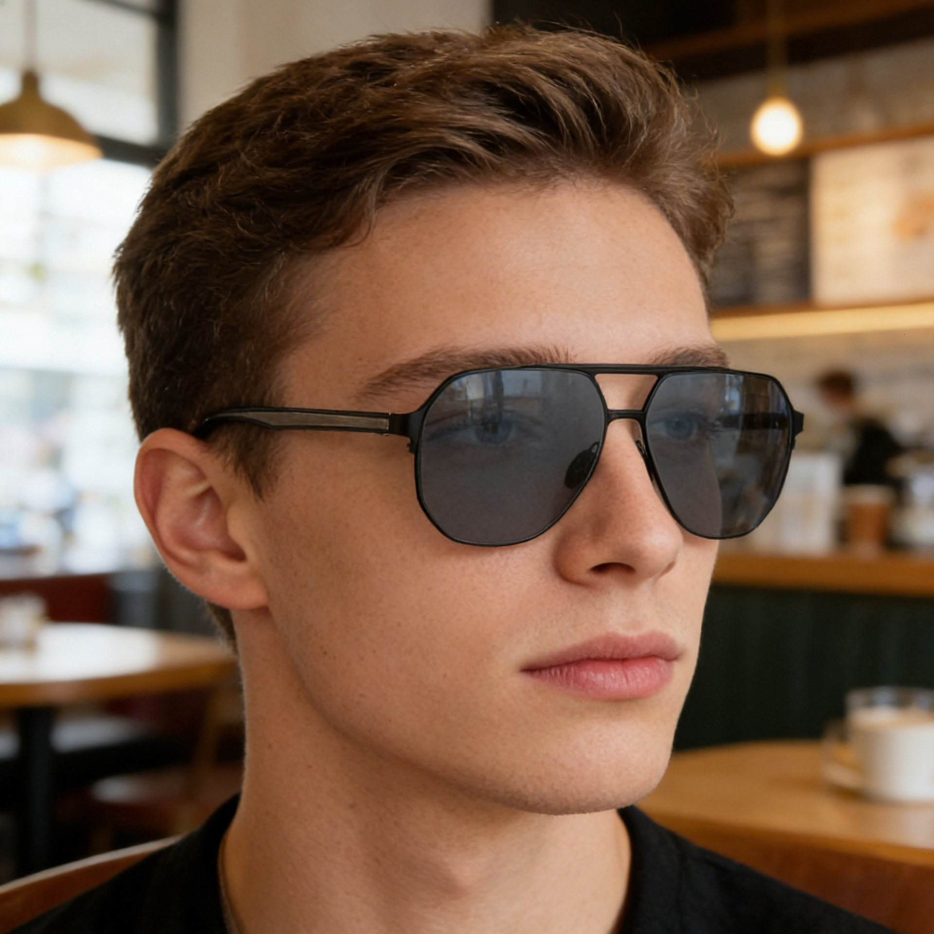 2026 New Fashion Square Polarized Personalized High-End Sun Protection Sunglasses for Men, Wholesale