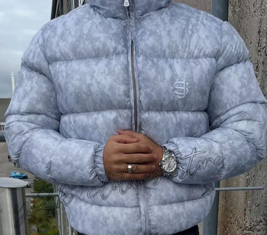 American high street Dollar men sportswear set Y2K oversized casual fashion hoodie trendy top cotton padded jacket 260311