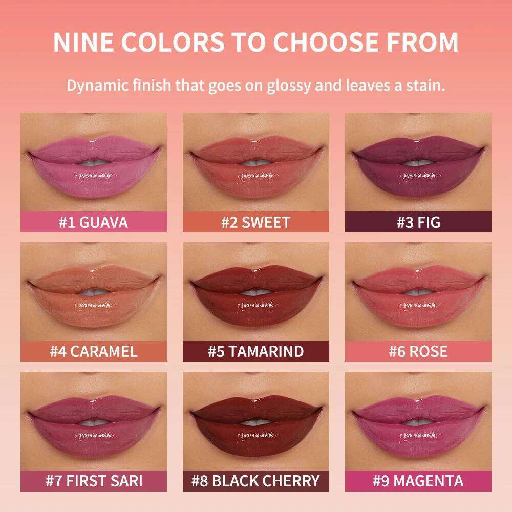 Staining Oil Kulfe Gloss Stain Two In One Long Lasting Deep Hydration Moisturizing Non Sticky Waterproof Lip Cosmetics W260311