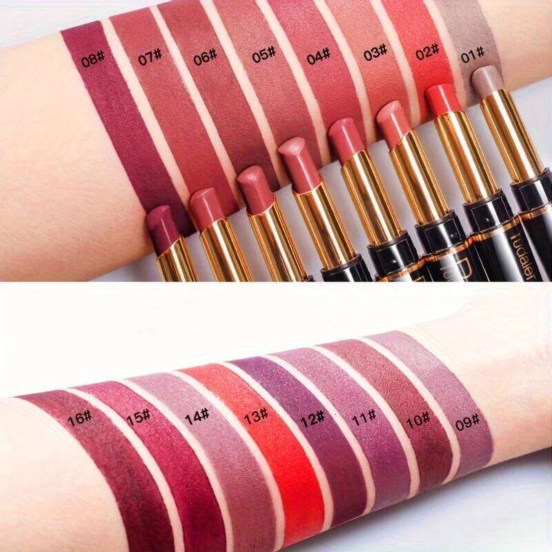 1PC 2-in-1 Dual End Matte Liner Lipstick Pencil - Long-Wear Smudge-Proof Velvet Lip Contour, Define & Fill W260311