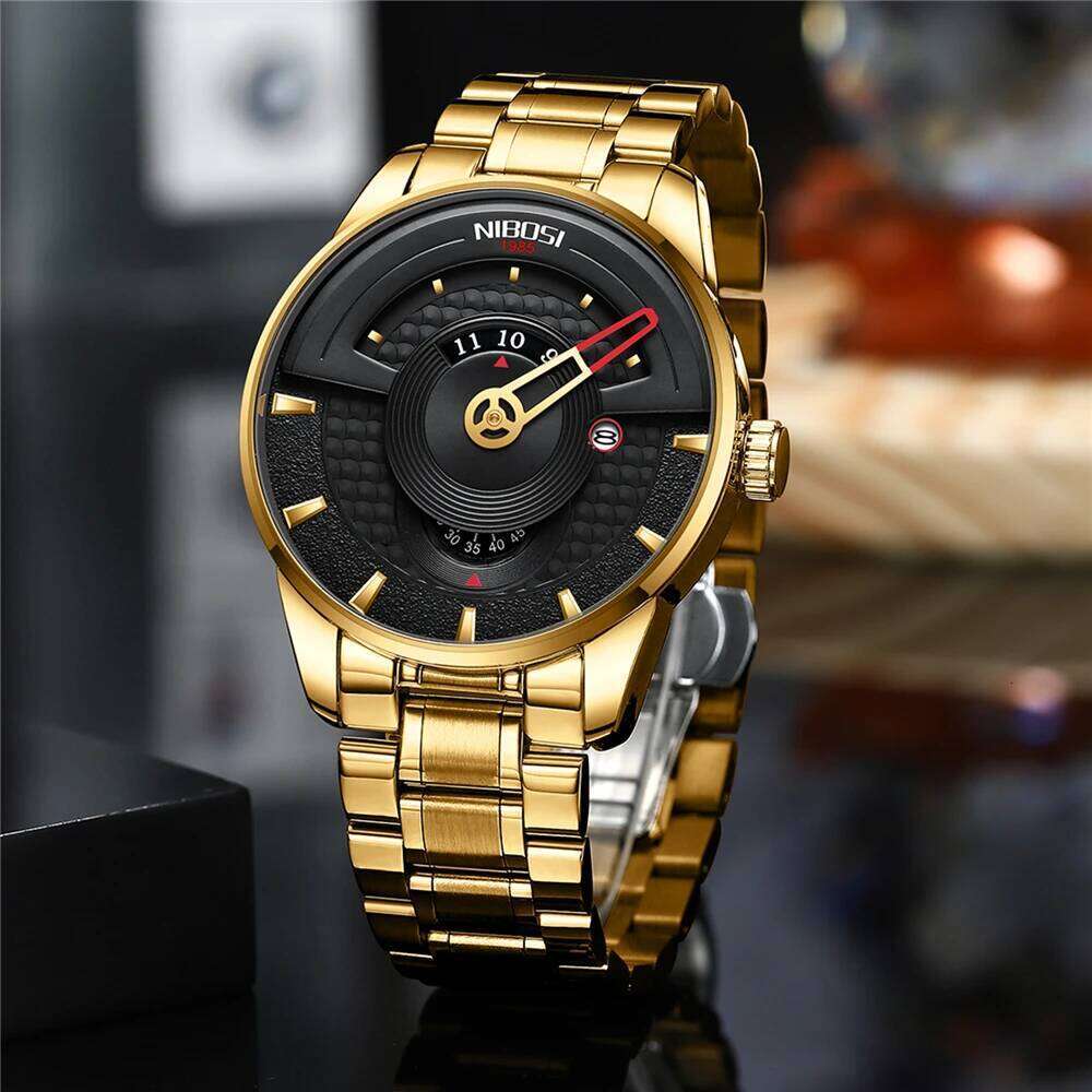 NIBOSI Business Watches Men Original Creative Single Hand 24 Hours Fashion Minimalist Waterproof Watch Relogio Masculino