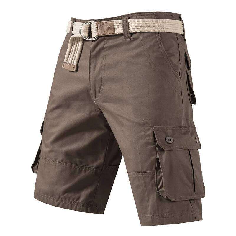 Cargo Knee Men Sports Casual Bermuda Plus Size Cotton Half Golf Straight Running Gym Shorts Pants