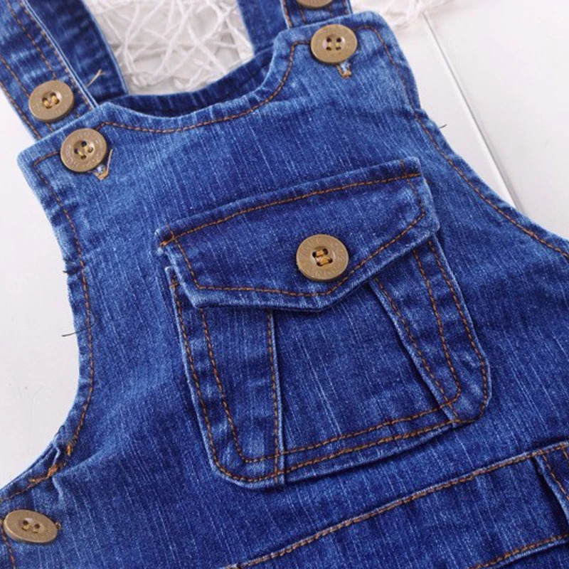 IENENS Kids Baby Clothes Jumper Boys Girls Dungarees Infant Playsuit Pants Denim Jeans Overalls Toddler Jumpsuits 260311