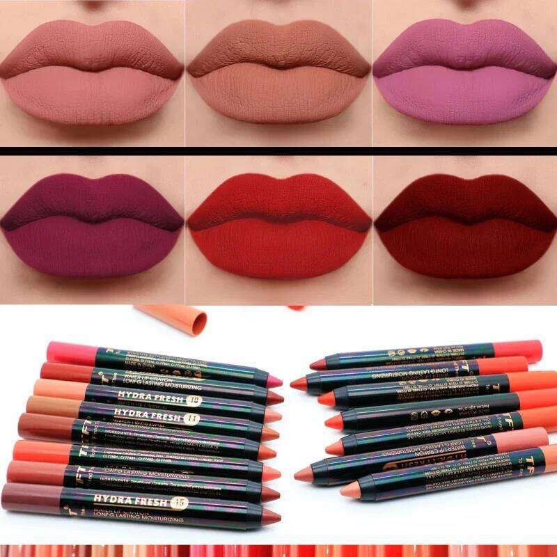 1PC Velvet Matte Lipstick Long Lasting Waterproof Sexy Lipbalm Non-Stick Tint Lip Pencil Makeup Cosmetics for Women W260311