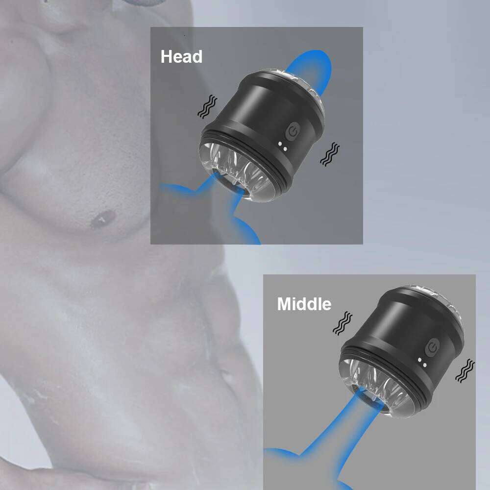 Dual Open-ended Automatic Male Masturbator Powerful Vibrating Masturbation Waterproof Sex Toy Adult Goods Men Z260311