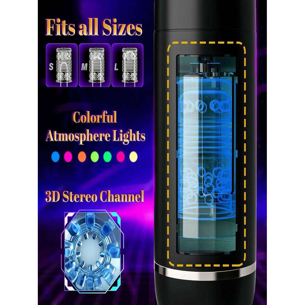 Automatic Male Masturbator, Doll Toy For Men with 10 Rotating& Thrusting, Penis Pump Adult Toys, Onahole Mens, Sex toys Z260312