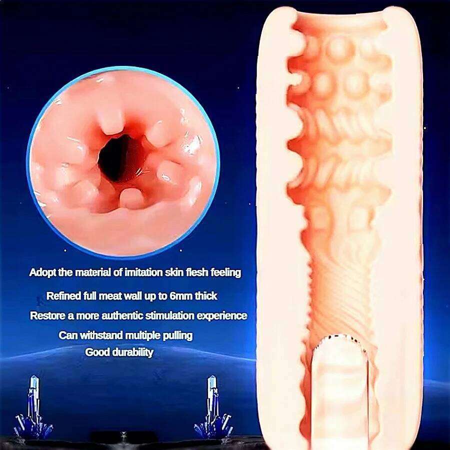 Male Penis Trainer Portable Masturbator Soft Vagina Anal Masturbation Cup TPE Pocket Pussy Delay Training Sex Toy For Men Z260312