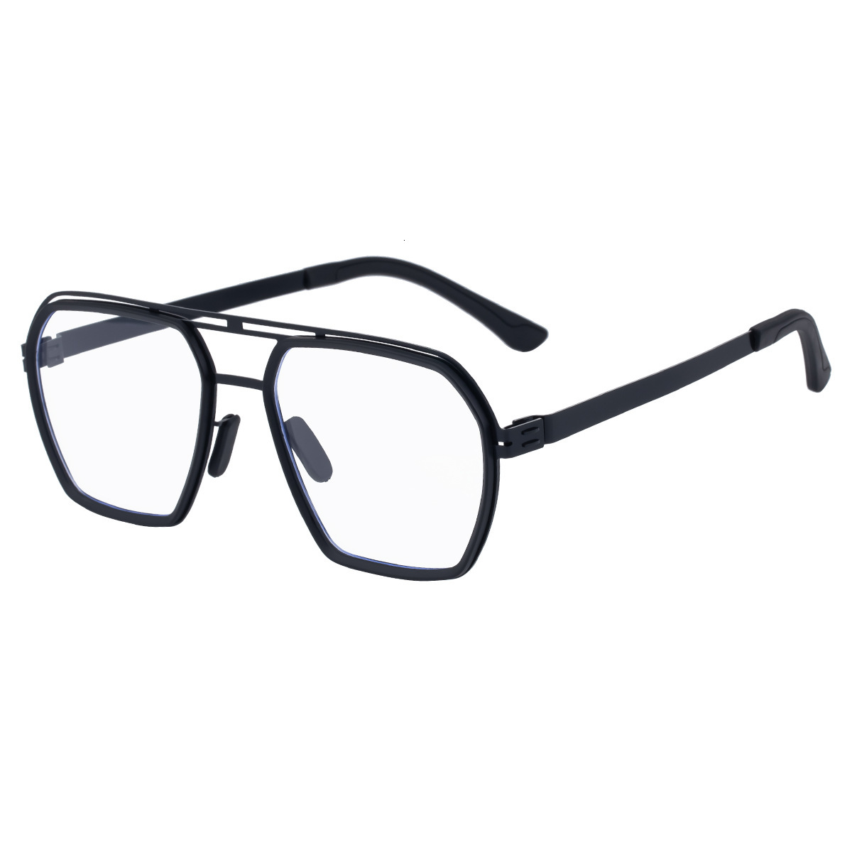 Polarized Fishing, 2026 New Fashion Square Sunglasses, Retro Double Beam Stainless Steel Frame Sunglasses for Men