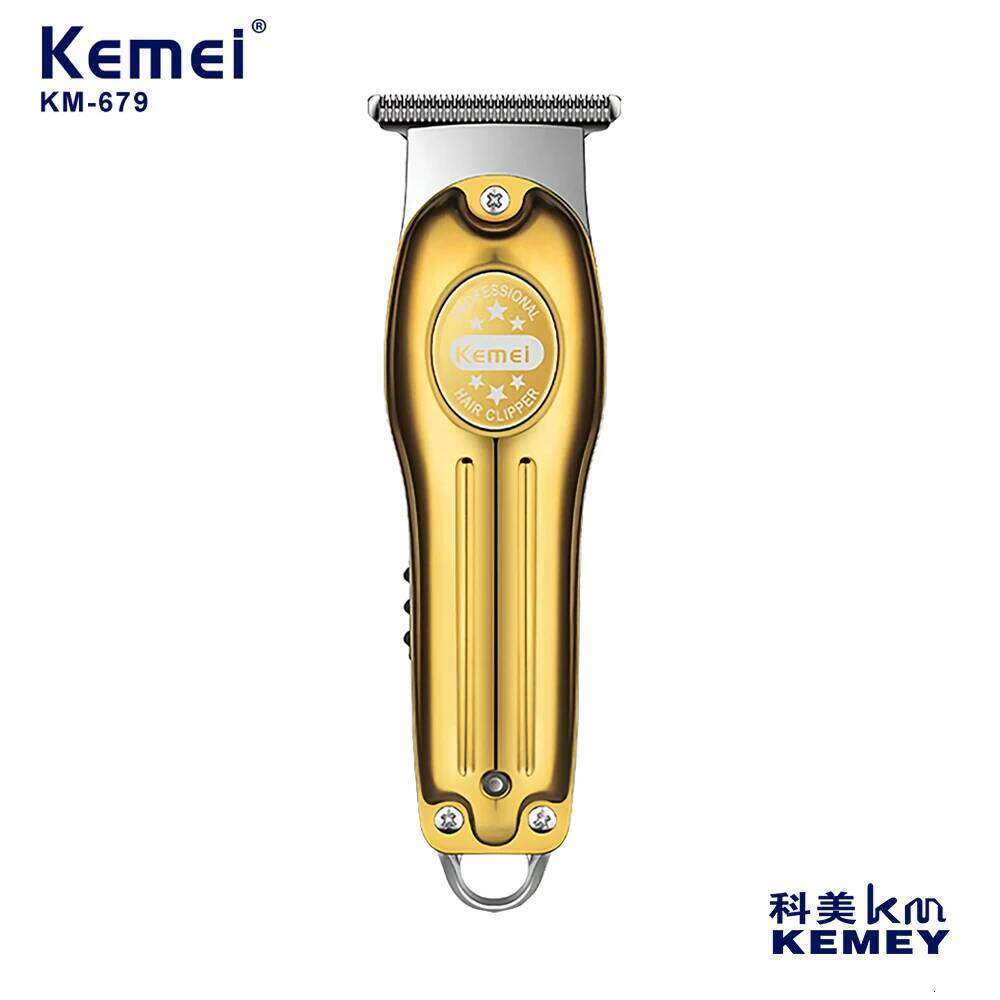 Kemei Trimmer For Men Metal Body Cutting Machine Rechargeable Clipper Household Hair Salon Hairdresser KM-679 C260312