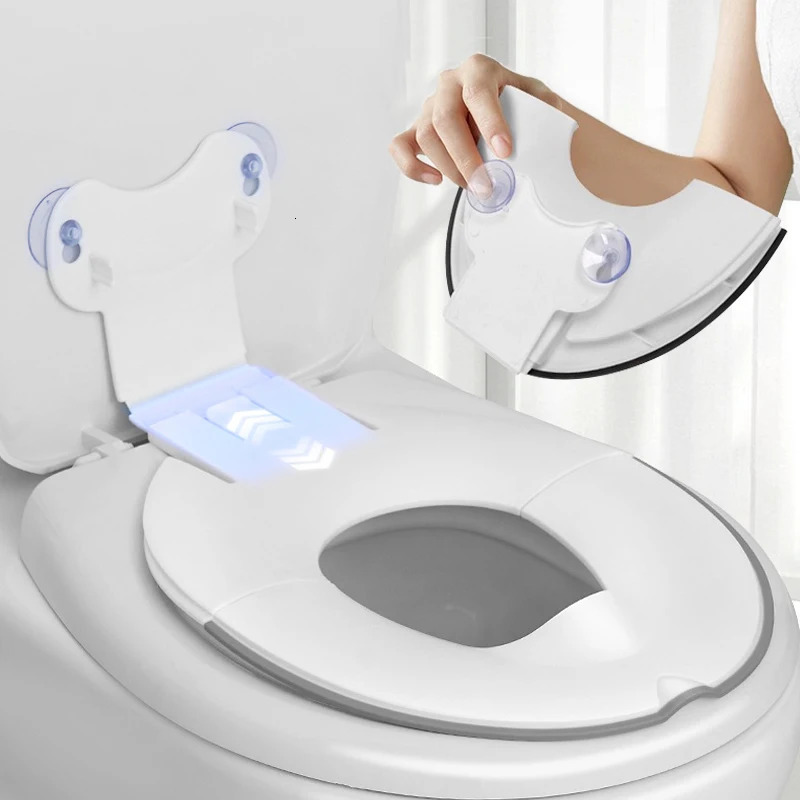 Foldable Toddler Toilet Seat Portable Training Seats with Urine Barrier Universal Family Suction Cups 260311