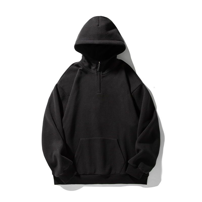 Designer Hoodie 430G Fleece Hoodie Men Spring New Half-zip Retro Thick Hoodie Trendy Brand Jacket