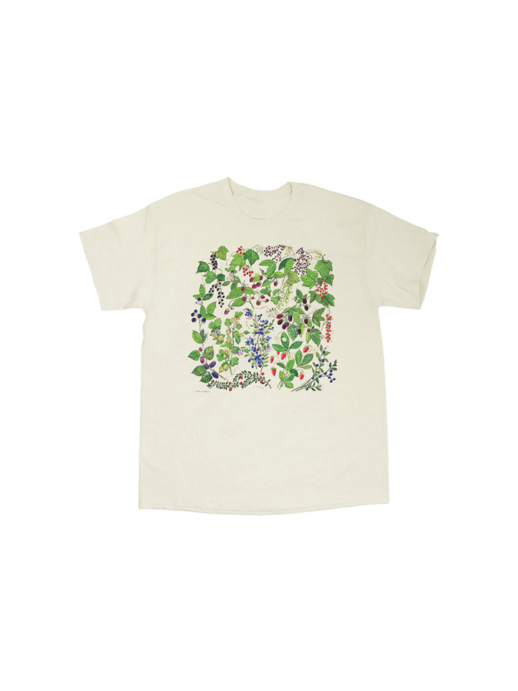 Vintage Outdoor Wild Nature Plant Graphic DTG T-Shirt American Style Crew Neck Casual Short Sleeve Tee For Men Women