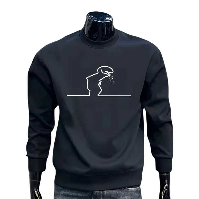 Mens Classic Pullover Hoodie 2026 Spring Autumn Fashion Casual Warm Crew Neck Sweatshirt Long Sleeve Daily New Arrival Wear Top M260312