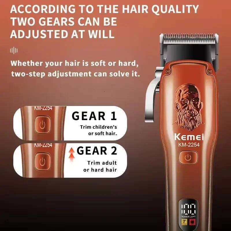 Kemei Professional Cord/Cordless Men Clipper Rechargeable Electric Beard Hair Trimmer Adjustable HairCut Machine C260312