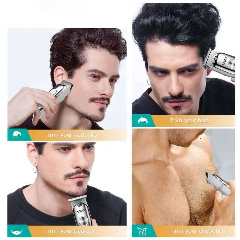 2026 New Professional Clipper Rechargeable Hair Cutting Machine Cordless Portable Trimmer for Men C260312