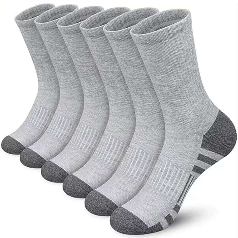 5Pairs Men's Outdoor Gym Socks High Quality Comfortable Soft Ground-Gripping Football Large Size New Style Z260312