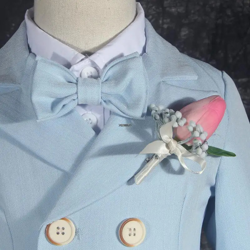 Little Boys Pography Suit Children Wedding Dress Kids Stage Performance Blazer Baby Birthday Formal Ceremony Costume 260311