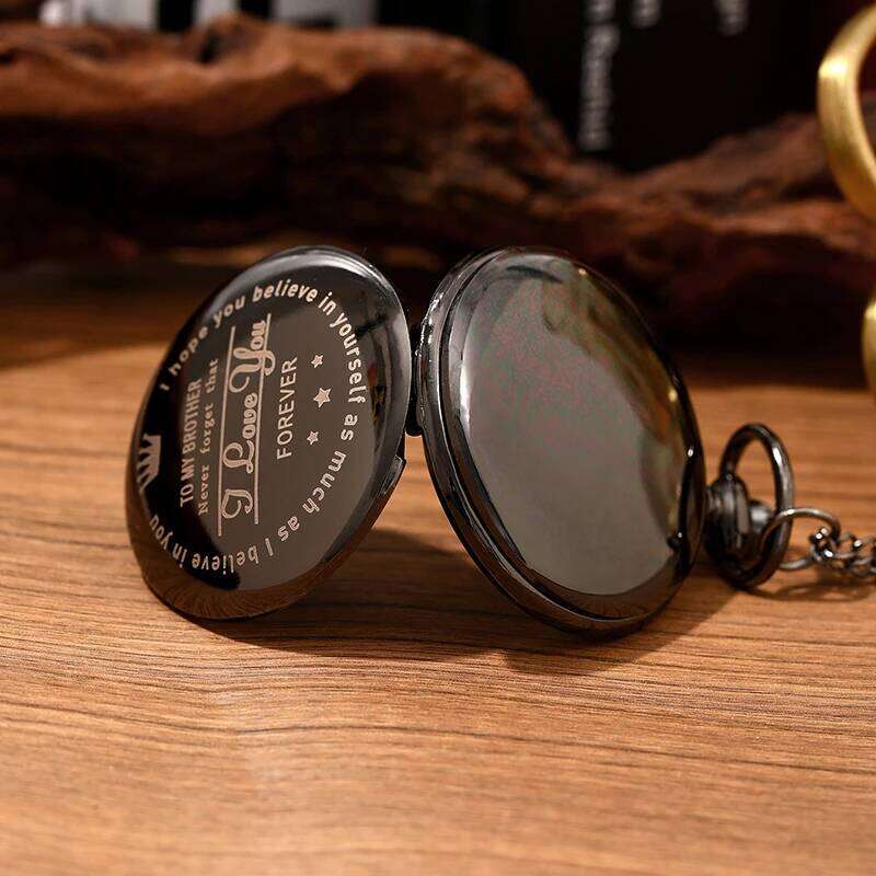 Antique Steampunk Vintage Quartz Pocket Watch Case Necklace Pendant Clock Chain Mens Women