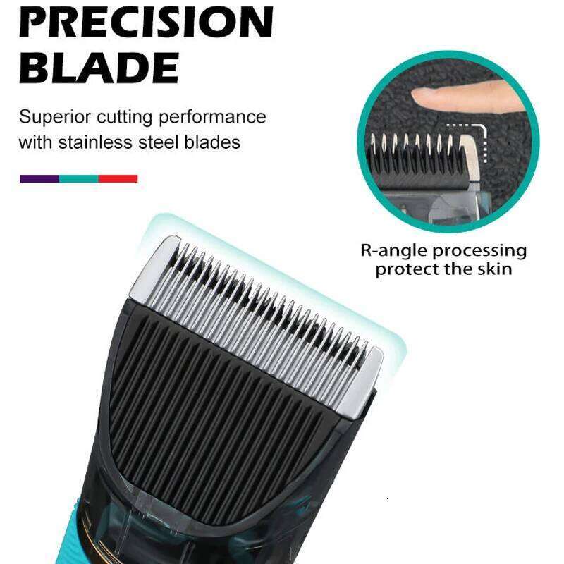 VGR Professional Trimmer Cordless Barber Clipper For Men Washable Beard Hair Cutting Machine Rechargeable Set C260312